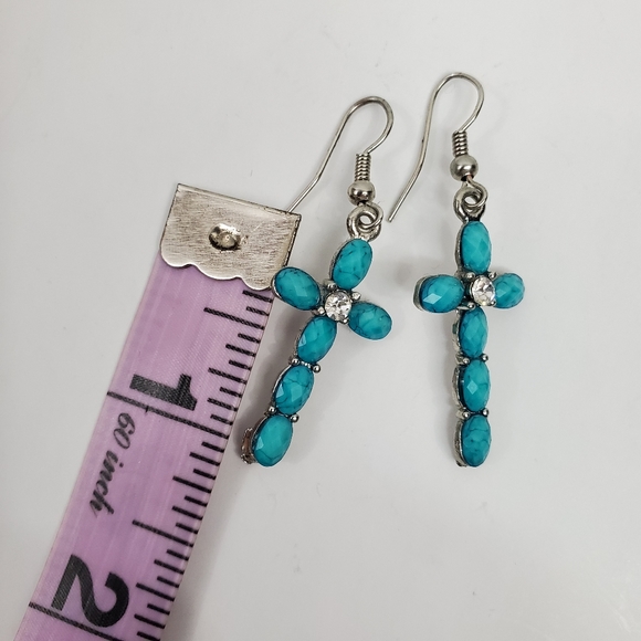 Cross Pendant Earrings - Picture 6 of 6